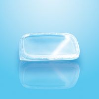 Deckel für Verpackungsbecher, PP eckig 0,6 cm x 8,1 cm x 10,8 cm transparent
