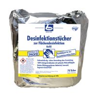 "Dr. Becher" Desinfektionstücher 29 cm x 30 cm weiss zur Flächendesinfektion (Nachfüllpack)