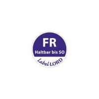 "LabelLord" Etiketten Ø 19 mm blau "Aqualabel" FR haltbar bis SO, abwaschbar