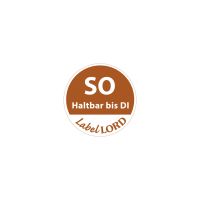 "LabelLord" Etiketten Ø 19 mm braun "Aqualabel" SO haltbar bis DI, abwaschbar