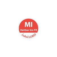 "LabelLord" Etiketten Ø 19 mm rot "Aqualabel" MI haltbar bis FR, abwaschbar