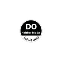 "LabelLord" Etiketten Ø 19 mm schwarz "Aqualabel" DO haltbar bis SA, abwaschbar