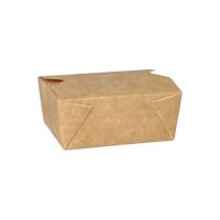 Lunchboxen, Pappe 500 ml 5 cm x 9 cm x 11 cm braun