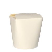 Pastaboxen, Pappe "pure" 950 ml 11 cm x 10,5 cm x 9,3 cm weiss