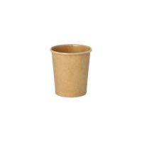 Portionsbecher, Pappe 120 ml Ø 6 cm · 6,6 cm braun "100% Fair"