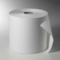 Putzrollen, 2-lagig Ø 33 cm · 38 cm x 28 cm weiss 1.500 Abrisse, Hülse Ø 7 cm