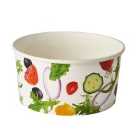 Salatschalen, Pappe "To Go" 1 l Ø 15 cm · 7,5 cm "Salad"