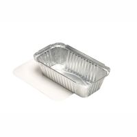 Schalen, Alu + Einlegedeckel, PE-beschichtet eckig 0,7 l 4,9 cm x 10,3 cm x 19,5 cm