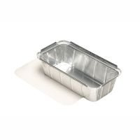 Schalen, Alu + Einlegedeckel, PE-beschichtet eckig 1 l 5,4 cm x 11 cm x 21,3 cm