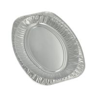 Servierplatten, Alu oval 43 cm x 29 cm