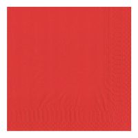 Servietten, 2-lagig 1/4-Falz 33 cm x 33 cm rot