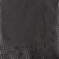 Servietten, 2-lagig 1/4-Falz 33 cm x 33 cm schwarz