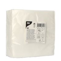 Servietten, 2-lagig "PUNTO" 1/4-Falz 33 cm x 33 cm weiss mikrogeprägt