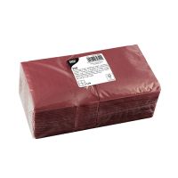 Servietten, 3-lagig 1/4-Falz 24 cm x 24 cm bordeaux