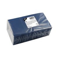 Servietten, 3-lagig 1/4-Falz 24 cm x 24 cm dunkelblau