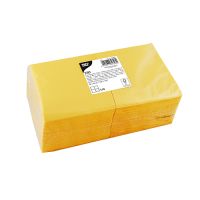 Servietten, 3-lagig 1/4-Falz 24 cm x 24 cm gelb