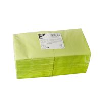 Servietten, 3-lagig 1/4-Falz 24 cm x 24 cm limonengrün