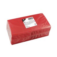 Servietten, 3-lagig 1/4-Falz 24 cm x 24 cm rot