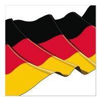 Servietten, 3-lagig 1/4-Falz 33 cm x 33 cm "Germany"