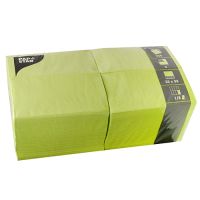 Servietten, 3-lagig 1/8-Falz 33 cm x 33 cm limonengrün