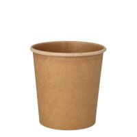 Suppenbecher, Pappe "pure" rund 470 ml Ø 9,8 cm · 10 cm braun "100% Fair"