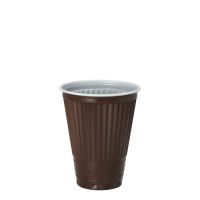 Thermo-Automatenbecher, PS 0,15 l Ø 7,03 cm · 8,73 cm braun/weiss