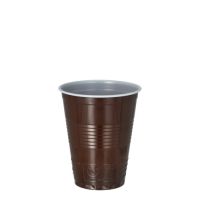 Thermo-Automatenbecher, PS 0,15 l Ø 7,03 cm · 8,75 cm braun/weiss