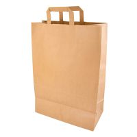 Tragetaschen, Papier 44 cm x 32 cm x 17 cm braun mit Tragegriff