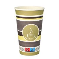 Trinkbecher, Pappe "To Go" 0,4 l Ø 9 cm · 13,9 cm