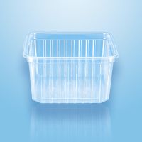 Verpackungsbecher, PP eckig 500 ml 6,1 cm x 11,5 cm x 11,5 cm transparent