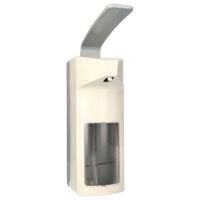 Wandspender 32 cm x 10,5 cm x 21,5 cm weiss "Kunststoff" 1000 ml, Langarmhebel
