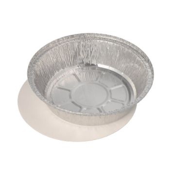 Schalen, Alu + Einlegedeckel, PP-beschichtet rund 770 ml Ø 18,2 cm · 4 cm