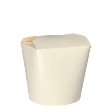 Pastaboxen, Pappe "pure" 750 ml 10 cm x 10 cm x 8,5 cm weiss