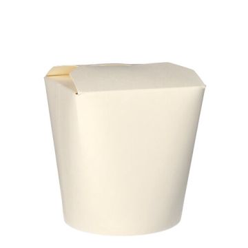 Pastaboxen, Pappe "pure" 950 ml 11 cm x 10,5 cm x 9,3 cm weiss