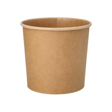 Suppenbecher, Pappe "pure" rund 760 ml Ø 11,5 cm · 11 cm braun "100% Fair"