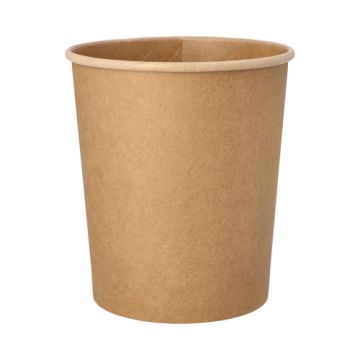 Suppenbecher, Pappe "pure" rund 940 ml Ø 11,5 cm · 13 cm braun "100% Fair"
