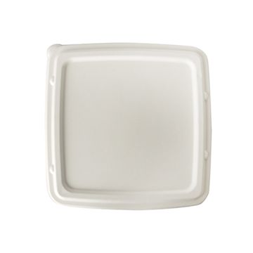 Deckel, Zuckerrohr "pure" 2 cm x 23,6 cm x 23,6 cm weiss