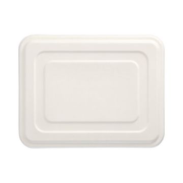 Deckel, Zuckerrohr "pure" 1,4 cm x 22,5 cm x 28,6 cm weiss