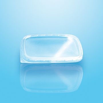 Deckel für Verpackungsbecher, PP eckig 0,6 cm x 8,1 cm x 10,8 cm transparent