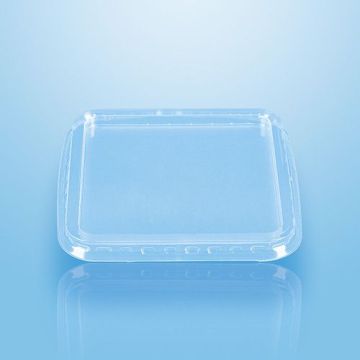 Deckel für Verpackungsbecher, PP eckig 11,5 cm x 11,5 cm transparent
