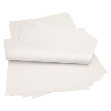 Einschlagpapiere, Cellulose 50 cm x 37,5 cm weiss 1/4 Bogen