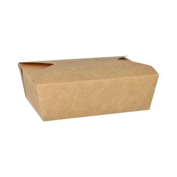 Lunchboxen, Pappe 750 ml 5 cm x 14 cm x 10 cm braun
