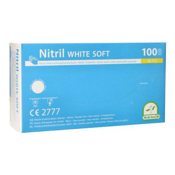 "Medi-Inn" Handschuhe Nitril puderfrei "White Soft" weiss Größe S