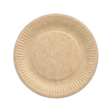 Teller, Pappe "pure" rund Ø 19 cm braun