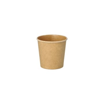 Portionsbecher, Pappe 90 ml Ø 6 cm · 5,8 cm braun "100% Fair"