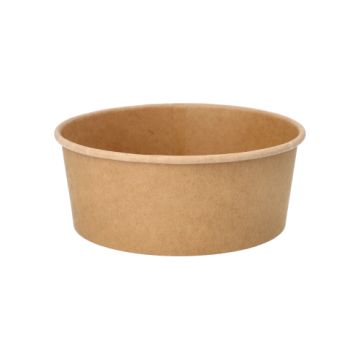 Salatschalen, Pappe rund 750 ml Ø 15 cm · 6 cm braun