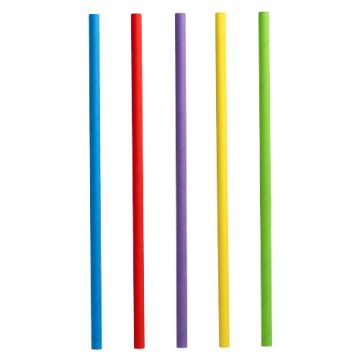 Shake-Halme, Papier Ø 8 mm · 25 cm farbig sortiert