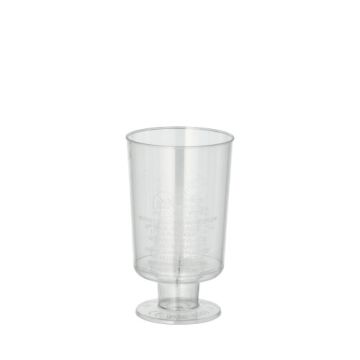 Stiel-Gläser für Weisswein, PS 0,1 l Ø 5,1 cm · 8,5 cm glasklar einteilig