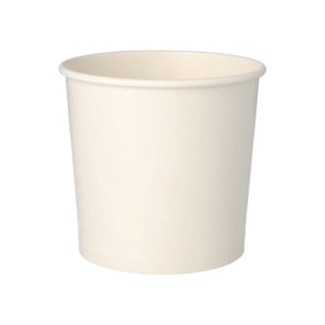 Suppenbecher, Pappe "To Go" rund 770 ml Ø 11,8 cm · 10,5 cm weiss