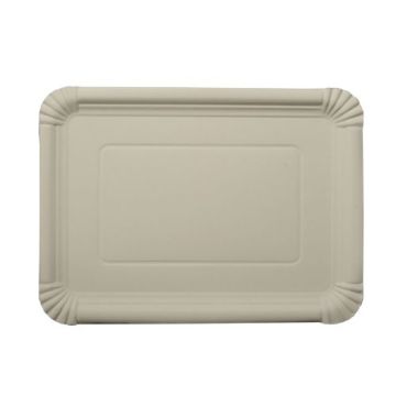 Teller, Pappe [ff] eckig 21 cm x 29 cm weiss